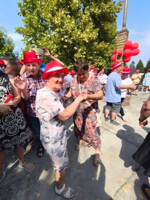 mieszkańcy podczas zabawy na koncercie